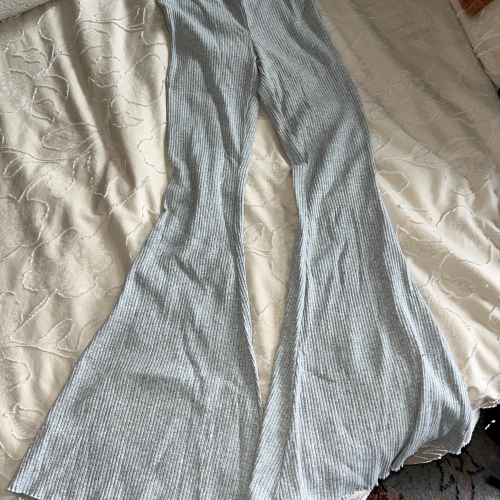 Ribbed Flared Pants